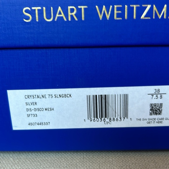 NWT Stuart Weitzman silver heels - Picture 7 of 8